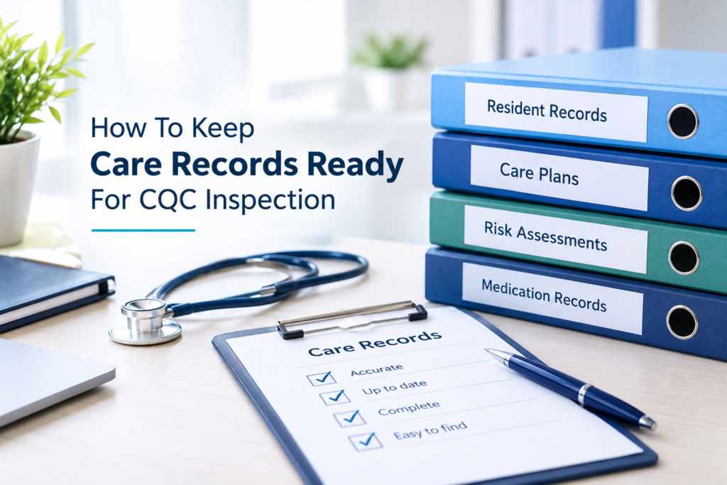 CQC Care Records Ready Desk Scene